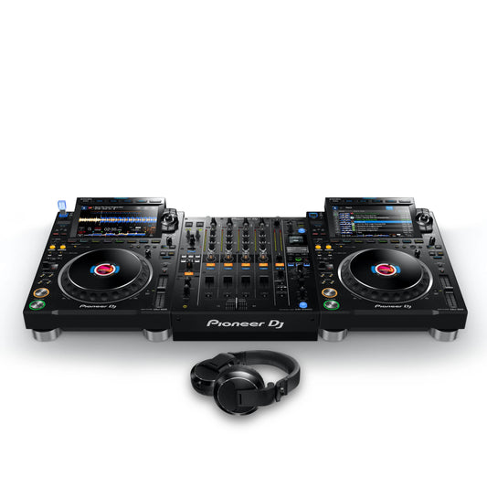 Pronto al suono DJ Setup (CDJ, MIXER e SPEAKER)